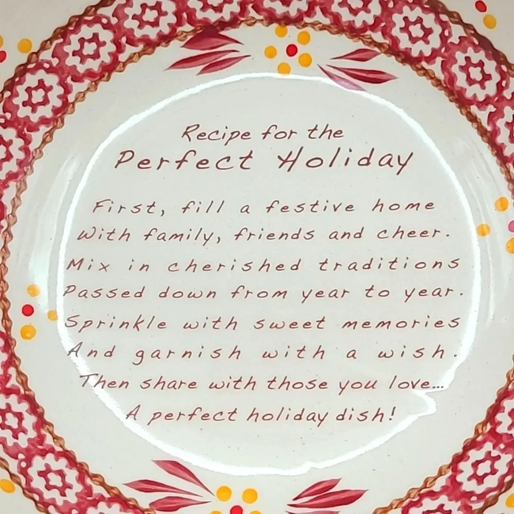Temp-tations Old World Cranberry Bake & Serve Bowl with Recipe Printed Inside
